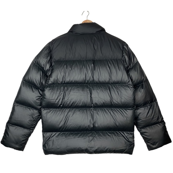 Nike RARE Vintage Y2k Swoosh Down 550 Puffer Zip Up Winter Bomber Jacket Black - Picture 4 of 15